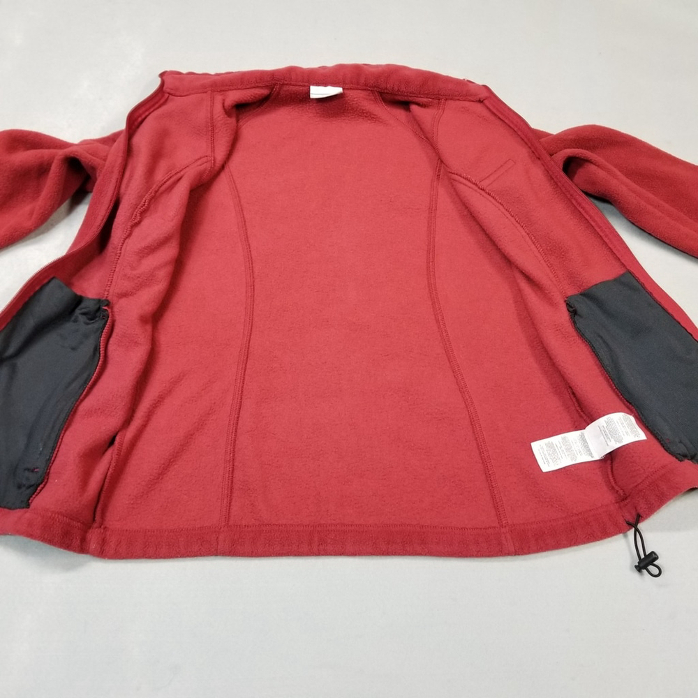 Columbia Jacket Womens Size M Red Full Zip Fleece Mock Neck Long Sleeve - Picture 7 of 10